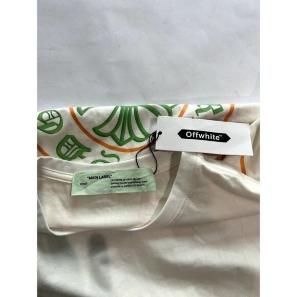 Off-White Graphic Tee Shirt in White Yellow - Picture 4 of 5